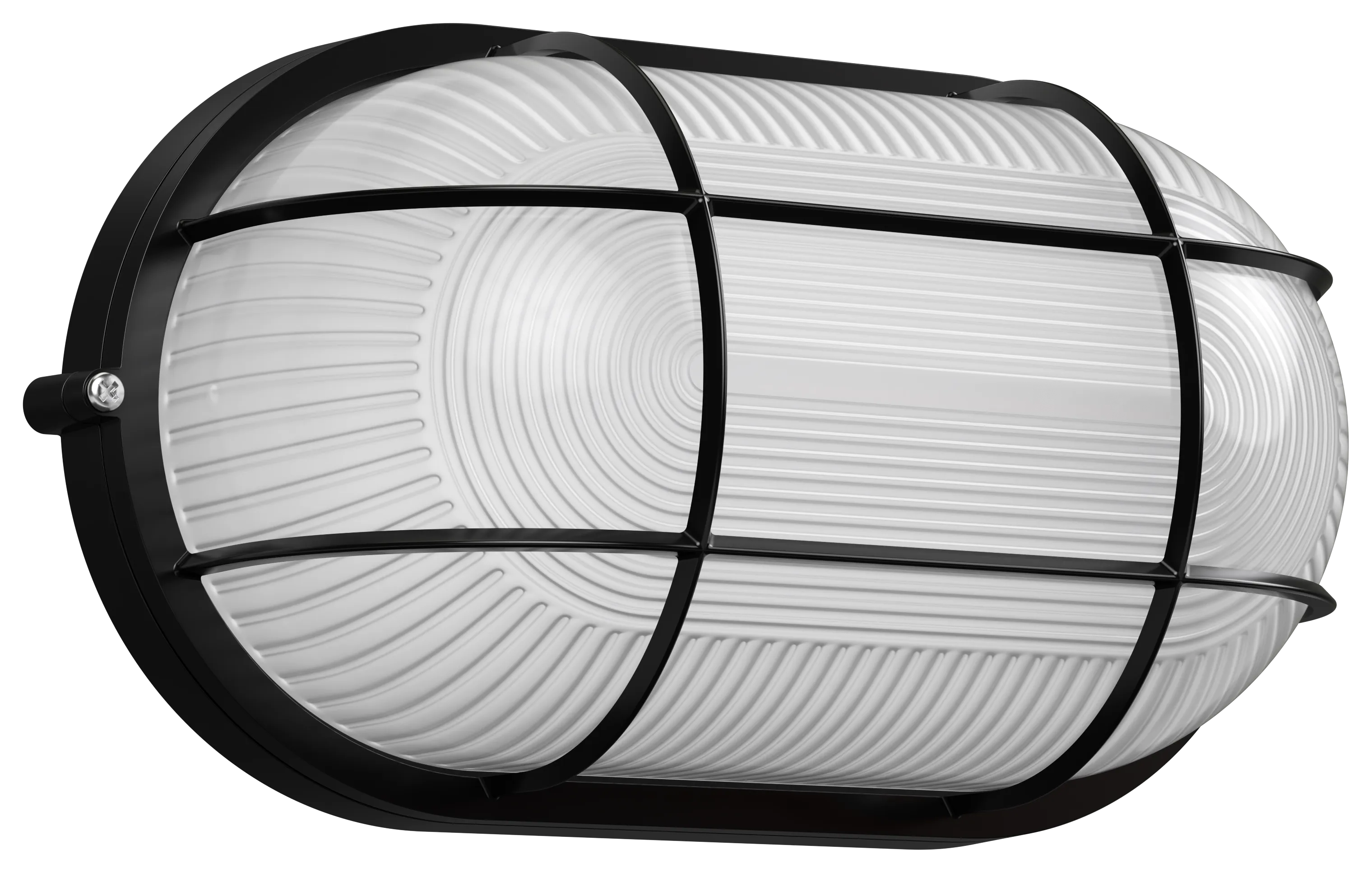 Светильник НПП1202 овал с решеткой 100Вт IP54 черный IEK