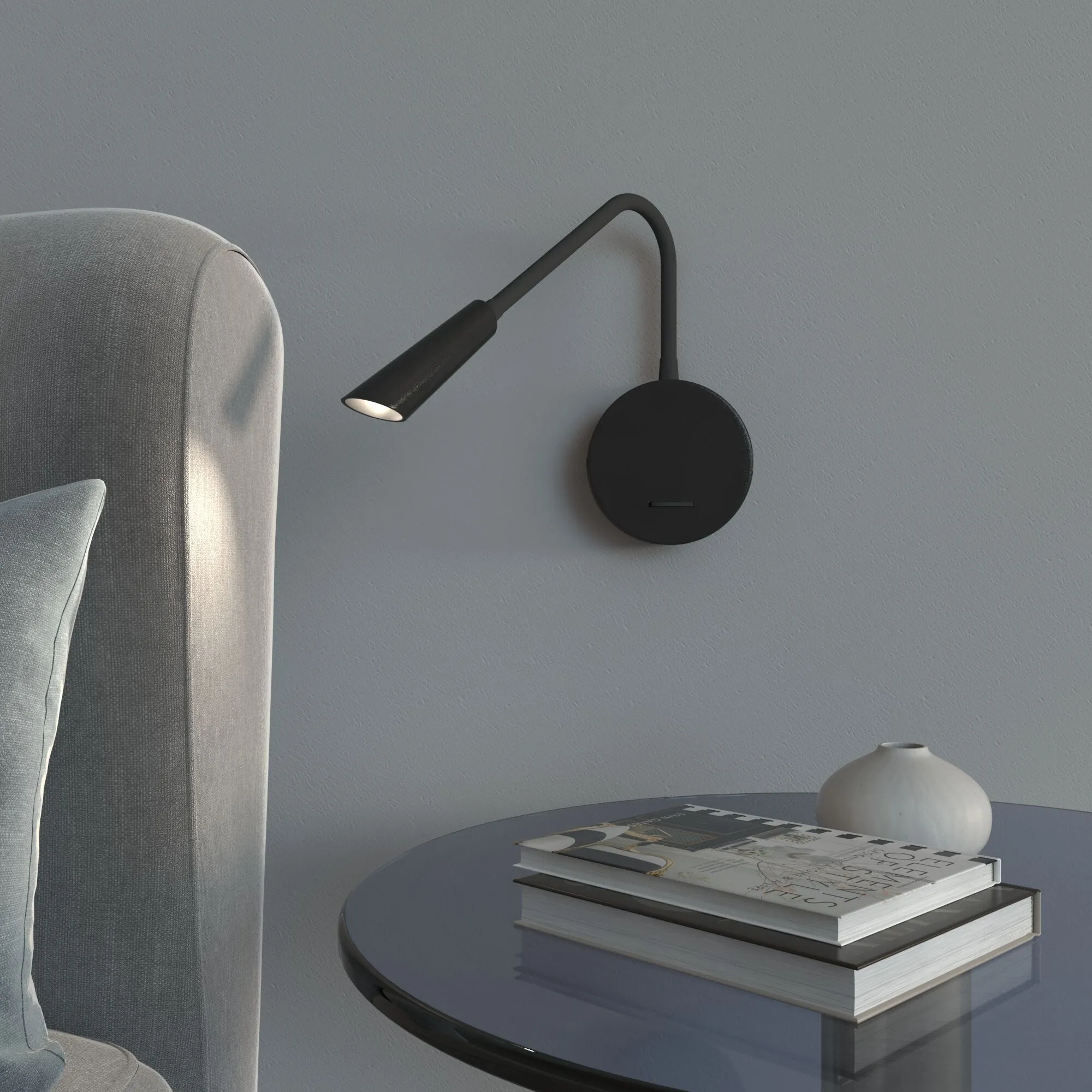 Светильник настенный светодиодный Stem 40120/LED черный Elektrostandard - Фото 2