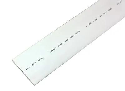 Трубка термоусаживаемая ТУТ нг 40,0/20,0мм, белая, упаковка 10 шт. по 1м REXANT