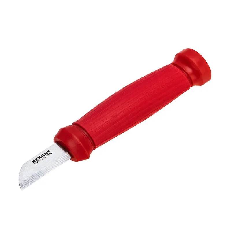 Нож монтажника, нержавеющая сталь, лезвие 42мм REXANT