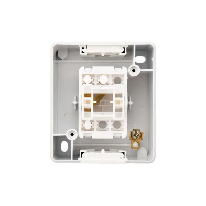 Переключатель проходной INDUSTRIAL IP54 о/у, белый KRANZ - Фото 5