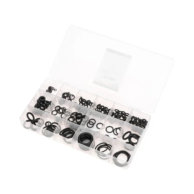 Набор резиновых уплотнительных колец 3-22мм (225 шт/уп) KRANZ - Фото 4