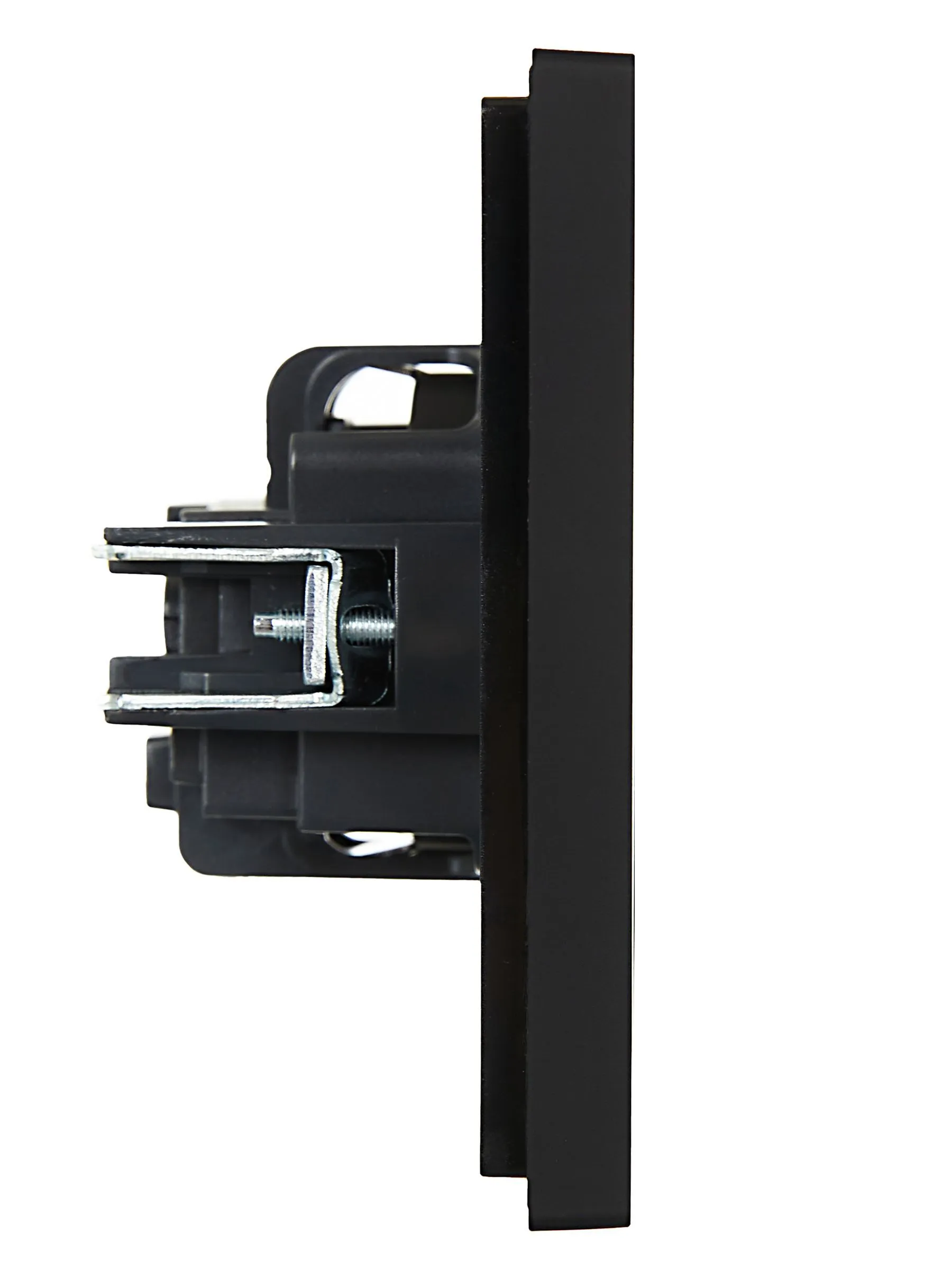 FORTE&PIANO Розетка 1-местная с заземлением с защитными шторками винтовое крепление 16А FP115 черный IEK - Фото 6