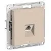Розетка компьютерная AtlasDesign RJ45 кат.6А механизм песочн. SE ATN001286 1712782