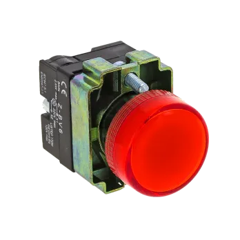 Лампа сигнальная BV64 красная 24В EKF