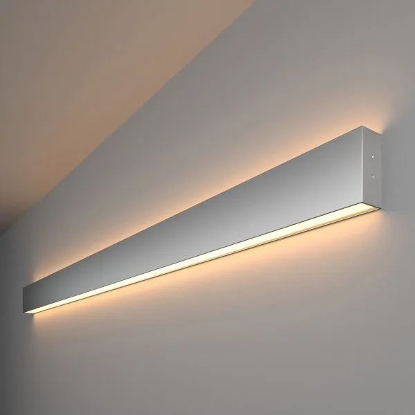 Светильник светодиодный линейный накладной двусторонний 128см 50Вт 3000К матовое серебро 101-100-40-