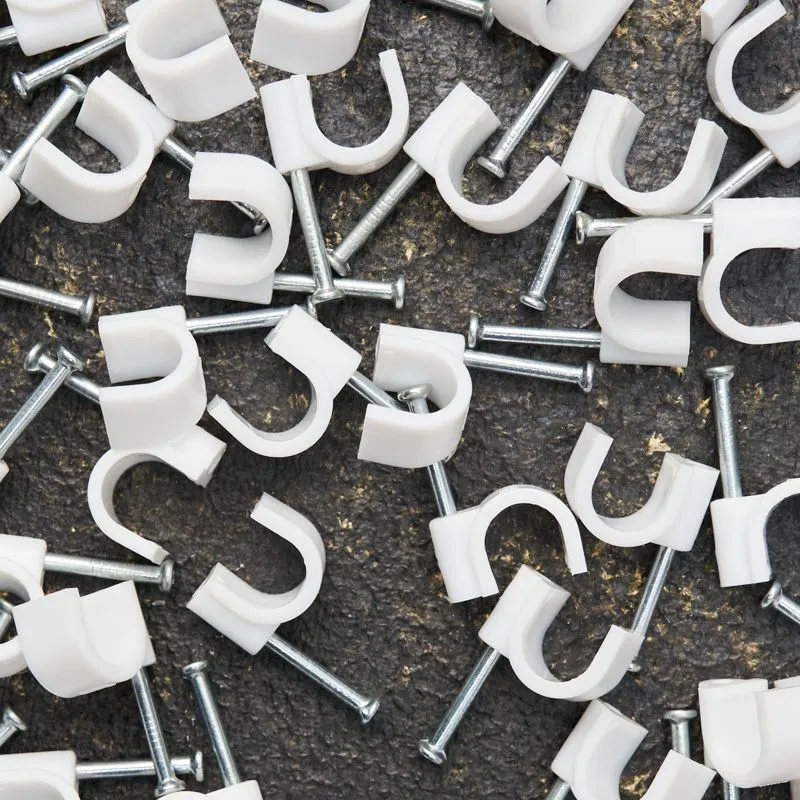 Крепеж кабеля круглый 9мм, белый (50 шт/уп) REXANT - Фото 4