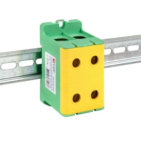 Клемма двойная КСВ 35-150 желто-зеленая EKF - Фото 22