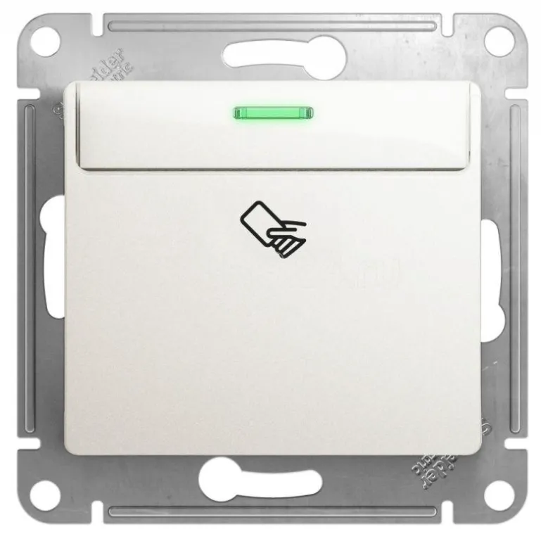 Выключатель карточный 1-кл. Glossa (сх. 6) механизм перламутр SE GSL000669 1180380