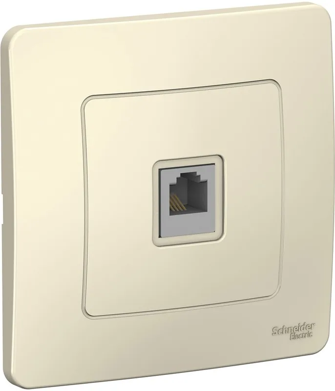 Розетка телефонная 1-м СП Blanca RJ11 молочн. SE BLNIS011002 - Фото 2