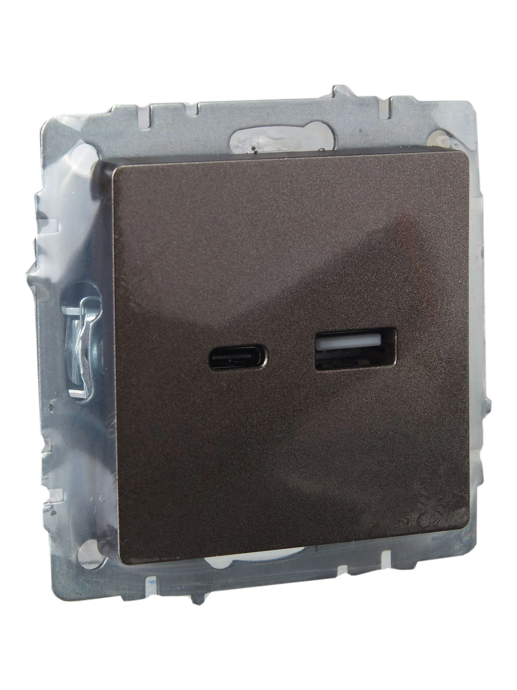 BRITE Розетка USB A+C 18Вт РЮ11-1-БрТБ темная бронза IEK - Фото 8