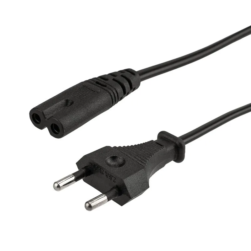 Шнур сетевой, вилка СЕЕ 7/16 - разъем IEC 320 C7, кабель 2x0,5 мм², длина 1,8 метра (PE пакет) REXANT 11-1101