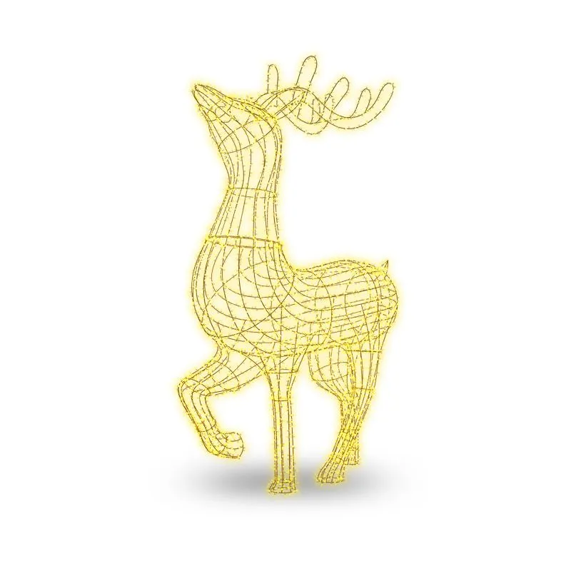 Фигура объемная Северный олень 300х200 см, 3000 LED, IP65, цвет свечения теплый белый NEON-NIGHT - Фото 2