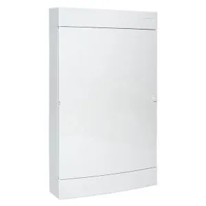 Щит комбинированный "Unix" белая дверь (2х12 (24) модулей + 1 монтажная плата) 4 габарит 653x287x112 IP40 ux-2x12+1m-nw