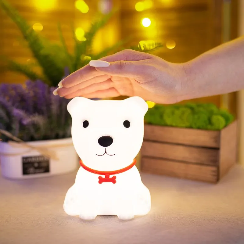 Силиконовый ночник Щенок - Фото 2
