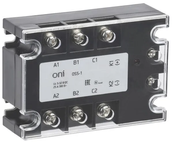 Реле твердотельное OSS-1 25А 380В AC 3-32В DC ONI