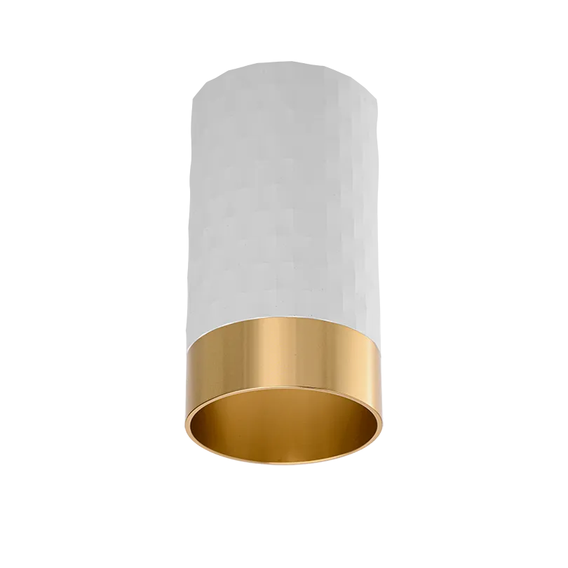 Накладной светильник WOLTA WSL-GU10/10WG IP20 под лампу GU10 Белый/золото CELLA D55x100 1/100 - Фото 5