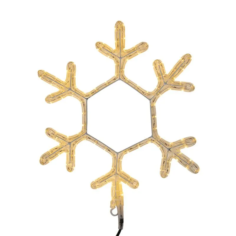 Фигура Снежинка цвет ТЕПЛЫЙ БЕЛЫЙ, размер 45x38 см NEON-NIGHT 501-212