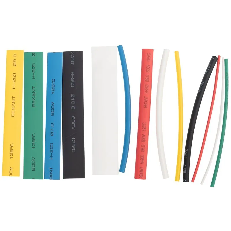 Набор термоусаживаемых трубок ТУТ нг №3 MULTICOLOR 2:1, упаковка 13 шт. по 10 см REXANT - Фото 2