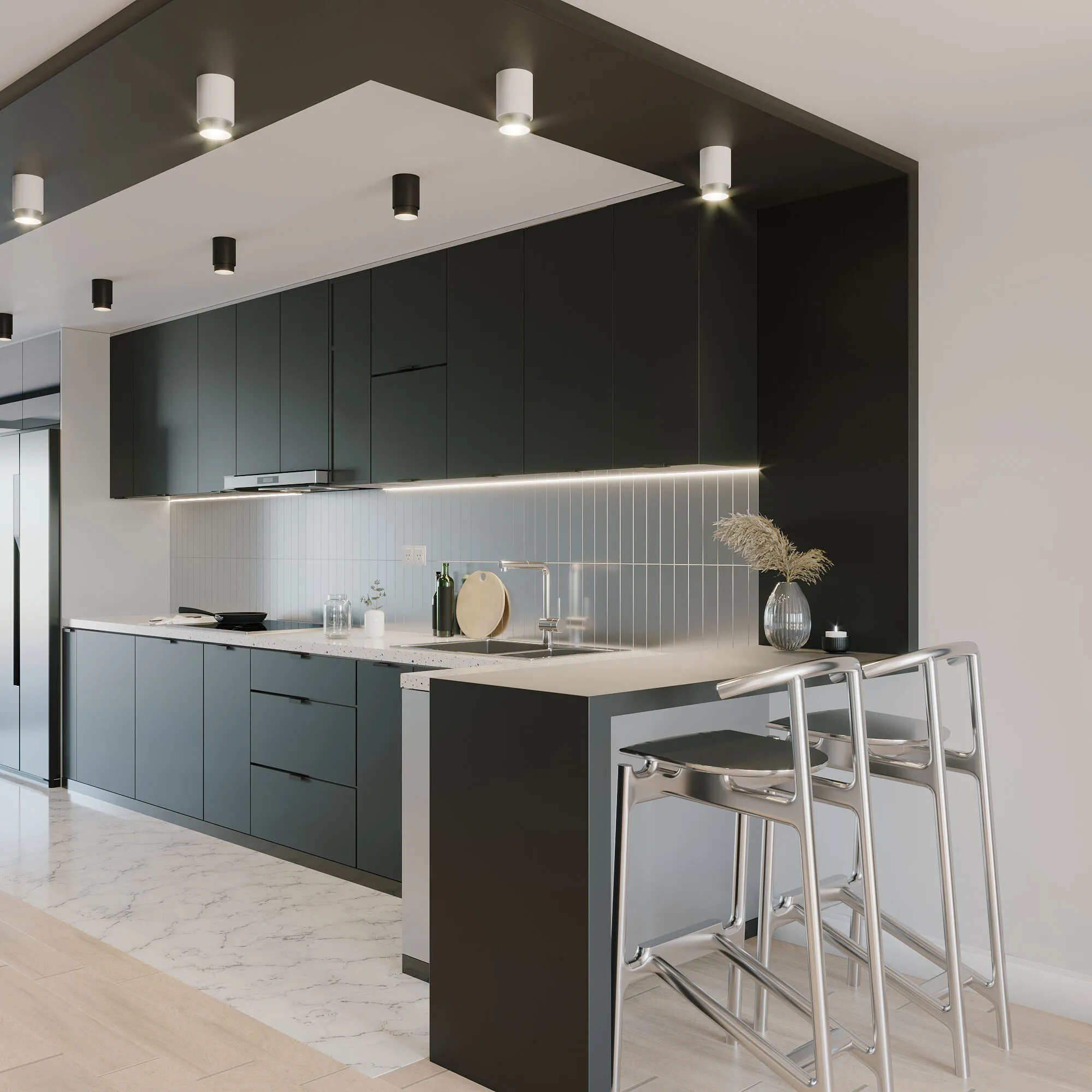 Накладной светодиодный светильник Cors 25032/LED 10W 4200K белый/серебро Elektrostandard - Фото 3