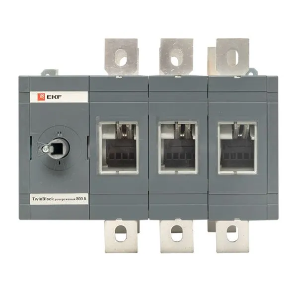 Рубильник 630A 3P реверсивный без рукоятки управления TwinBlock EKF - Фото 2