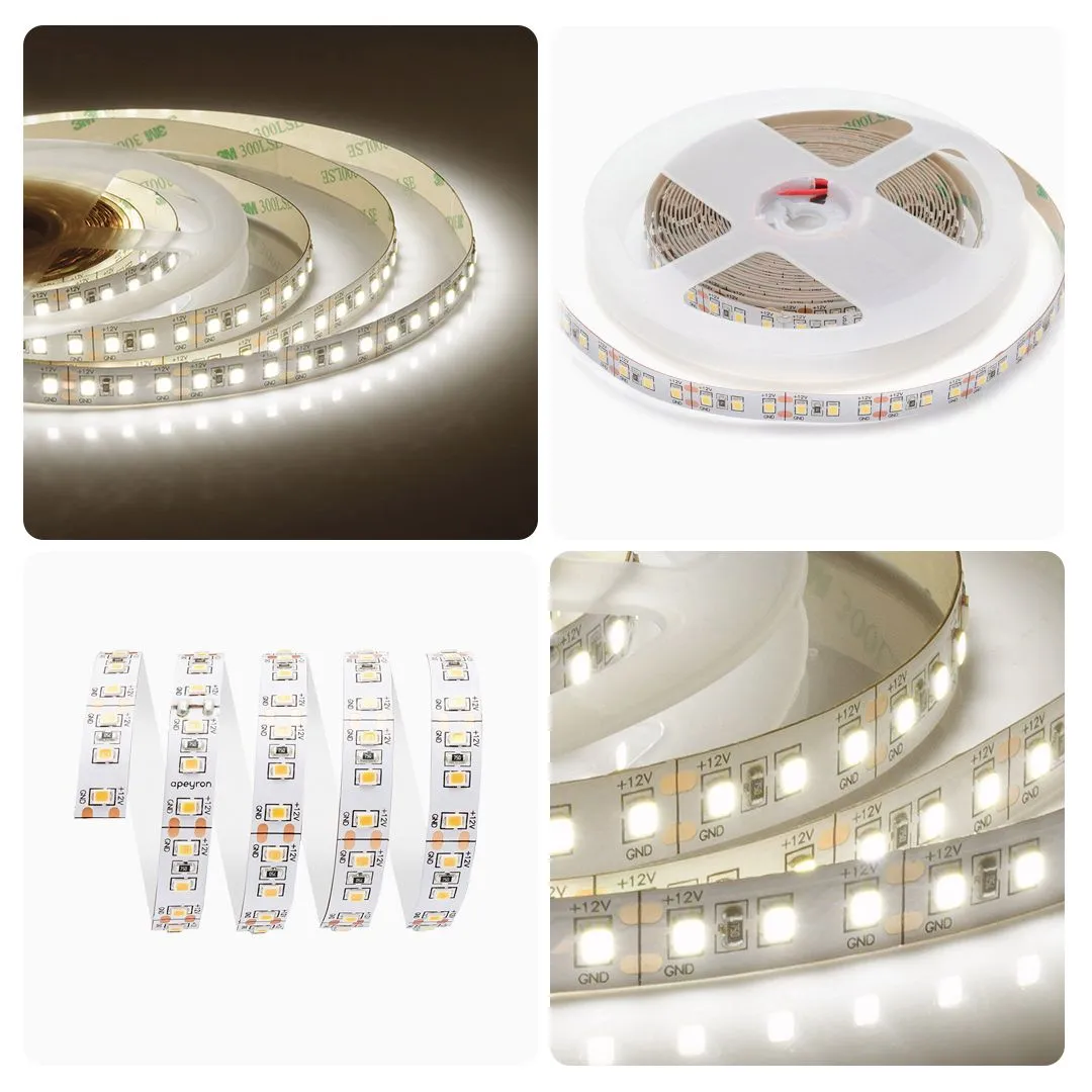 Светодиодная лента 12В, СТ, 14,4Вт/м, smd2835, 120д/м, IP20, 1400Лм/м, ширина подложки 10мм, 5м, т/б - Фото 8