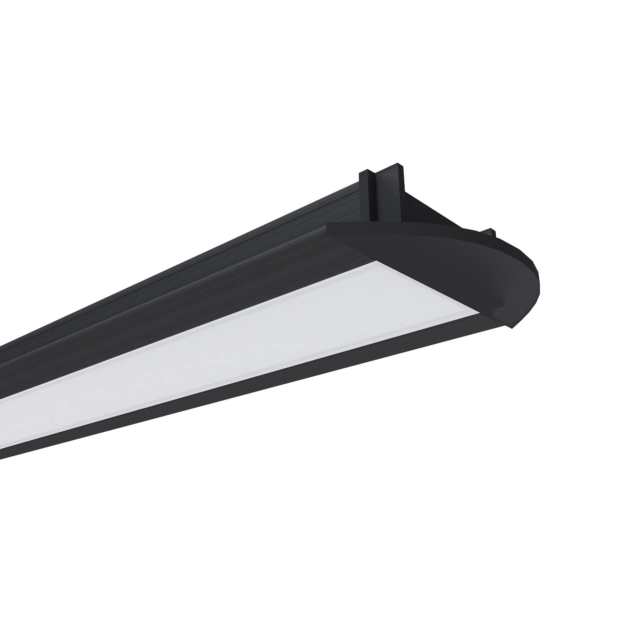 Профиль алюминиевый для светодиодной ленты, анод., встраиваемый, черный, 22х6мм, 2м, шир. ленты до 1 - Фото 4