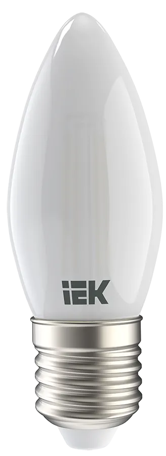 Лампа светодиодная C35 свеча матовая 7Вт 230В 3000К E27 серия 360° IEK