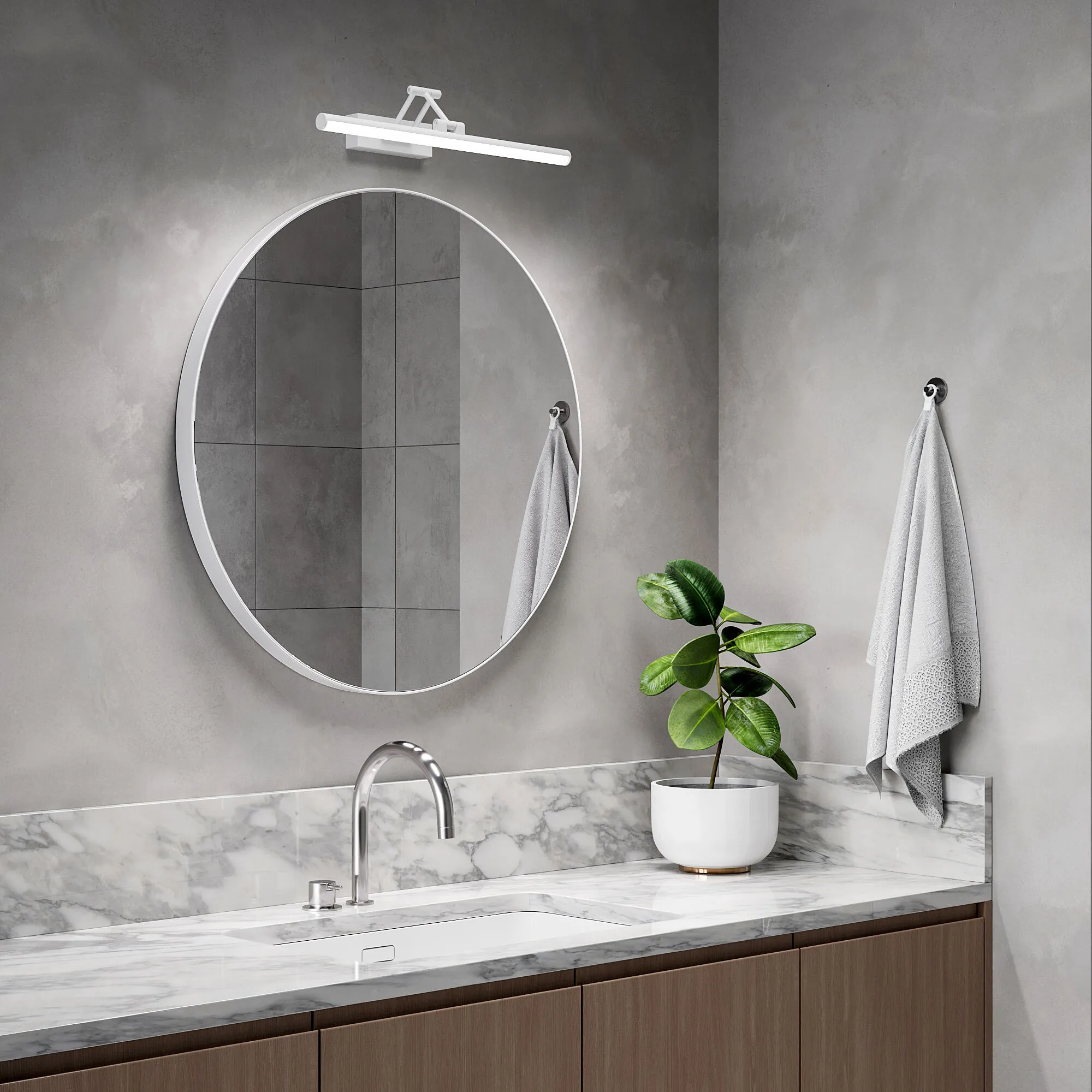 Светильник настенный светодиодный Monza LED белый 4000К 40128/LED белый Elektrostandard - Фото 3