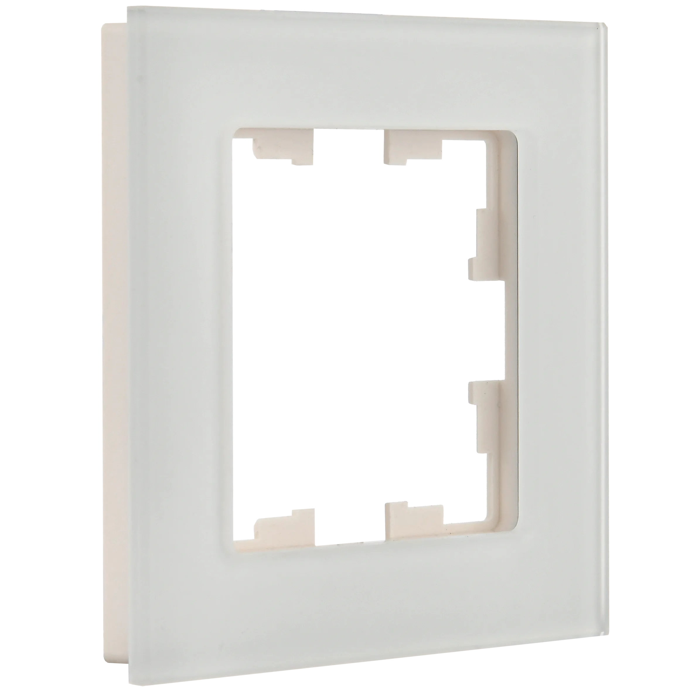 BRITE Рамка 1-местная РУ-1-2-Бр стекло белый матовый IEK - Фото 5