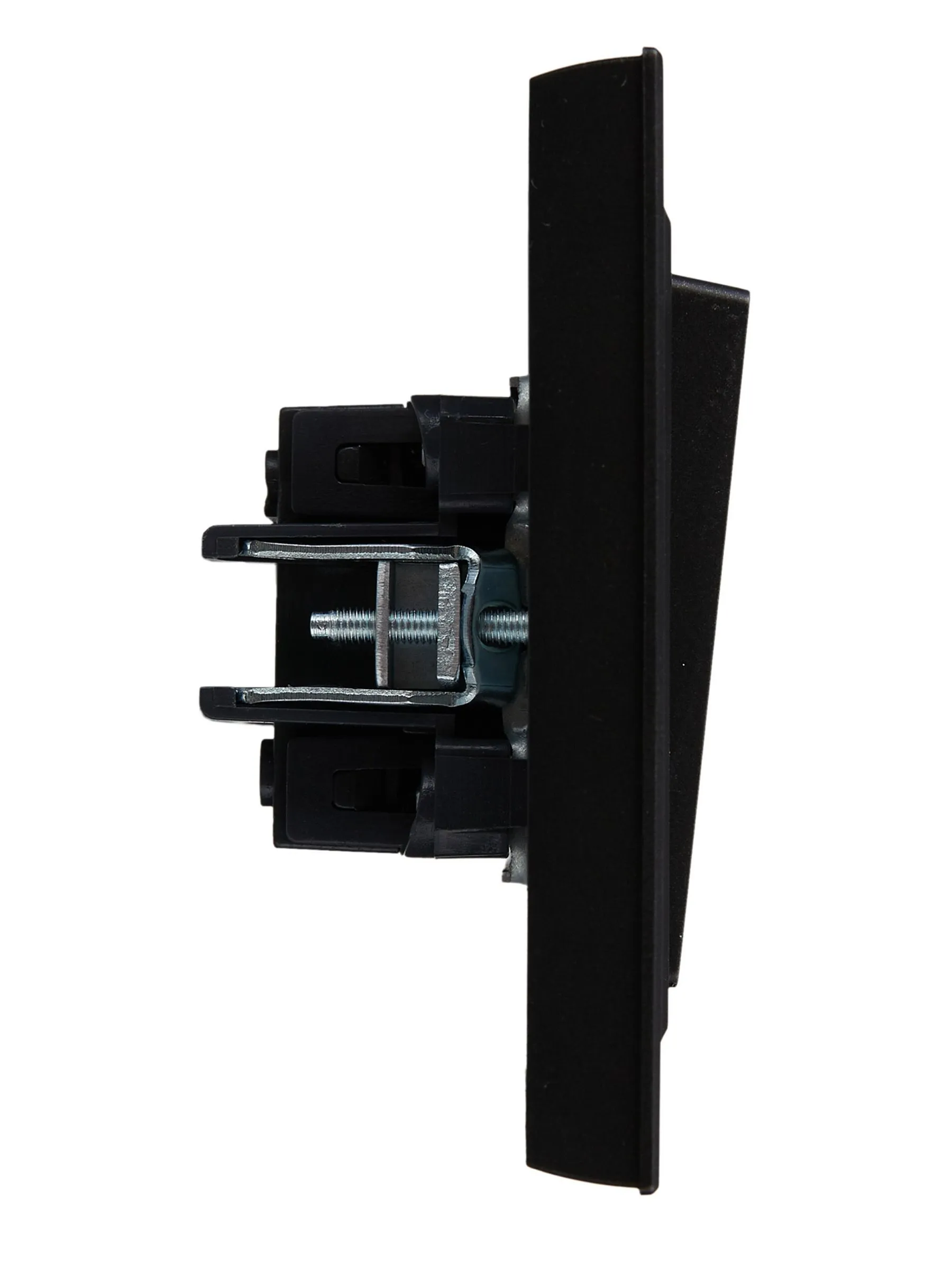 BRITE Выключатель 2-клавишный 10А в сборе ВСР10-2-0-БрЧ черный IEK - Фото 7