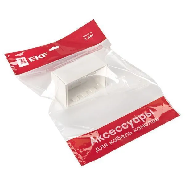 Соединитель (100х60) (2 шт) белый EKF-Plast
