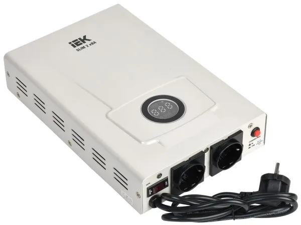 Стабилизатор напряжения настенный SLIM 2кВА IEK IVS22-1-002-09