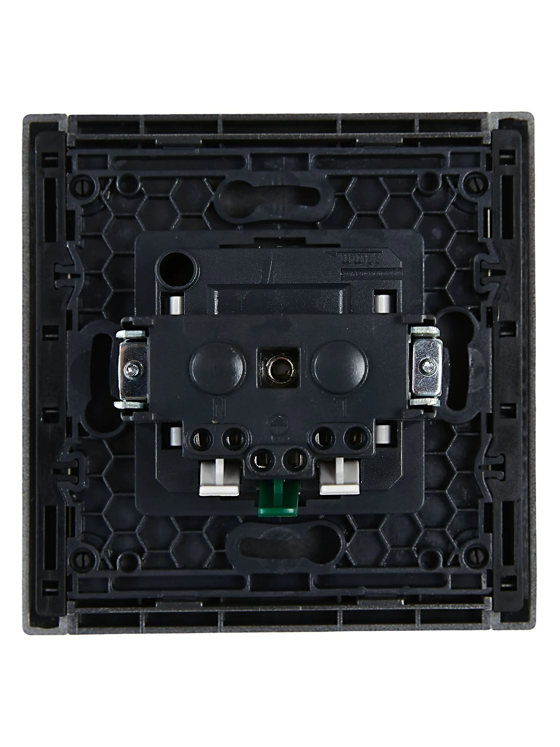 FORTE&PIANO Розетка 1-местная с заземлением без защитных шторок безвинтовое крепление 16А FP514 сталь IEK - Фото 6