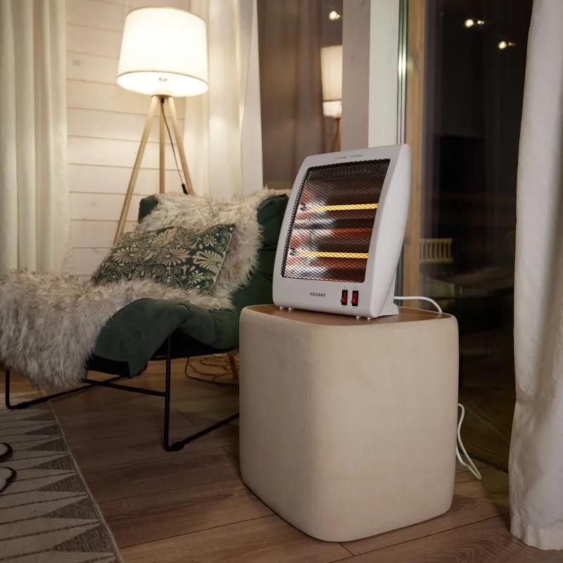 Обогреватель электрический инфракрасный настольный 0,8кВт с кварцевыми трубками REXANT - Фото 2