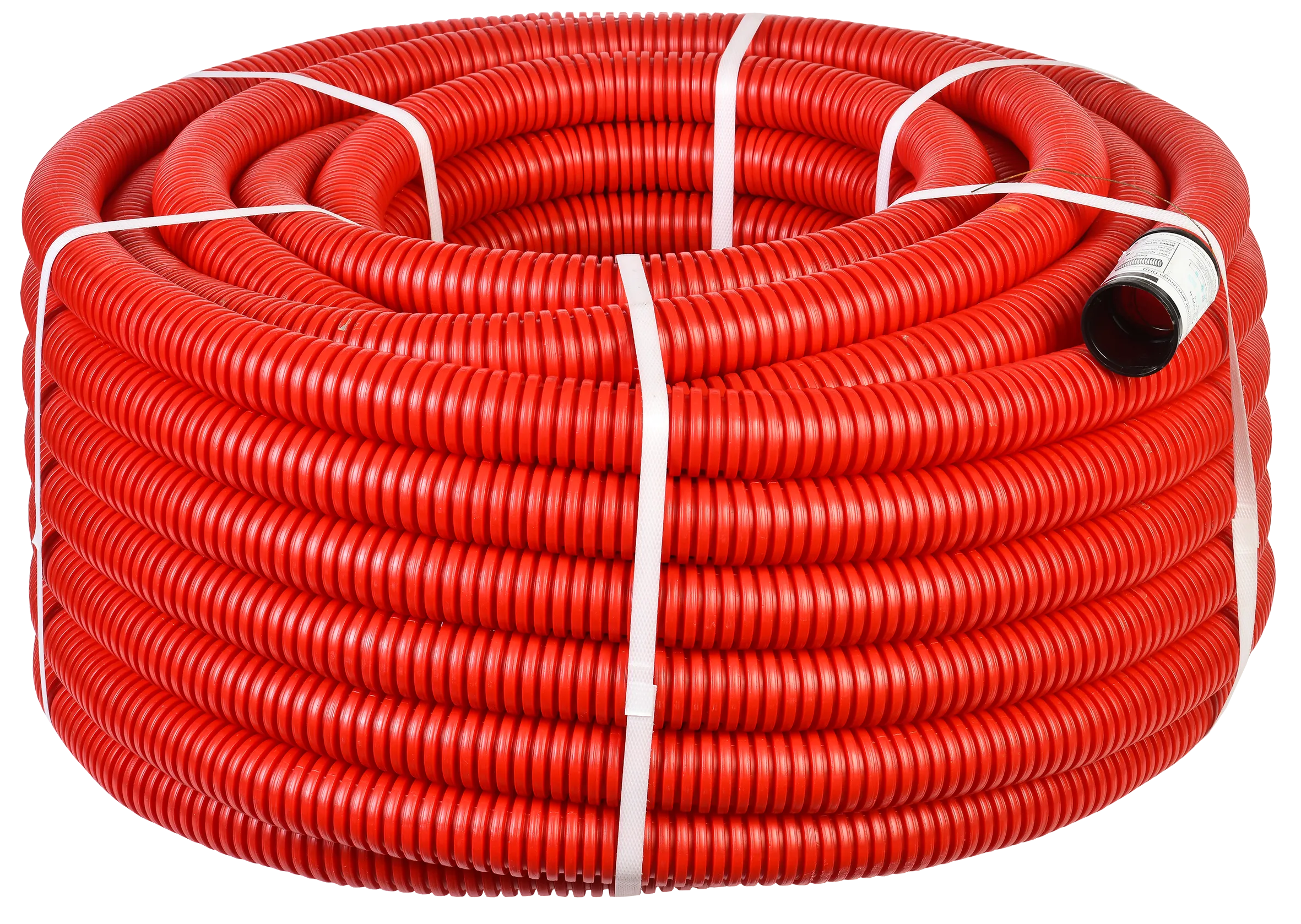 Труба гофрированная двустенная ПНД d=40мм красная (50м) IEK - Фото 2