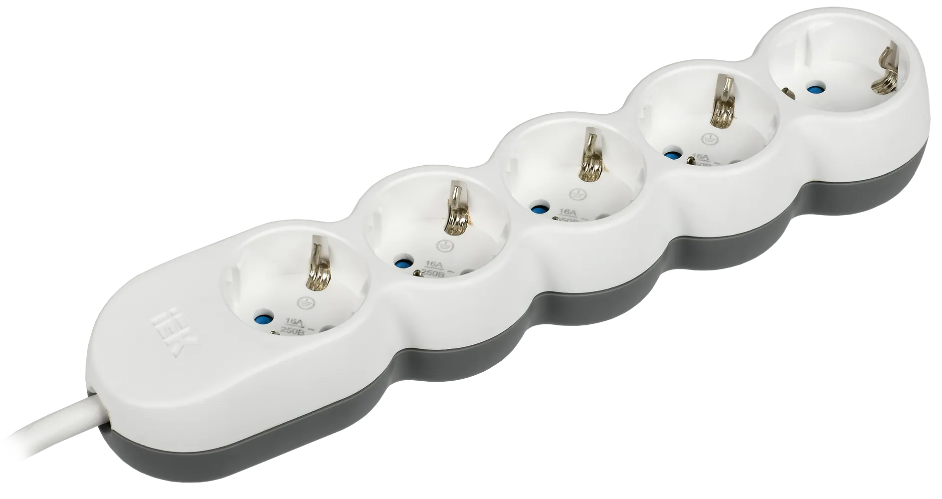 Удлинитель У05 5 мест с заземлением 3м 3х1,5мм2 16А/250В UNO IEK