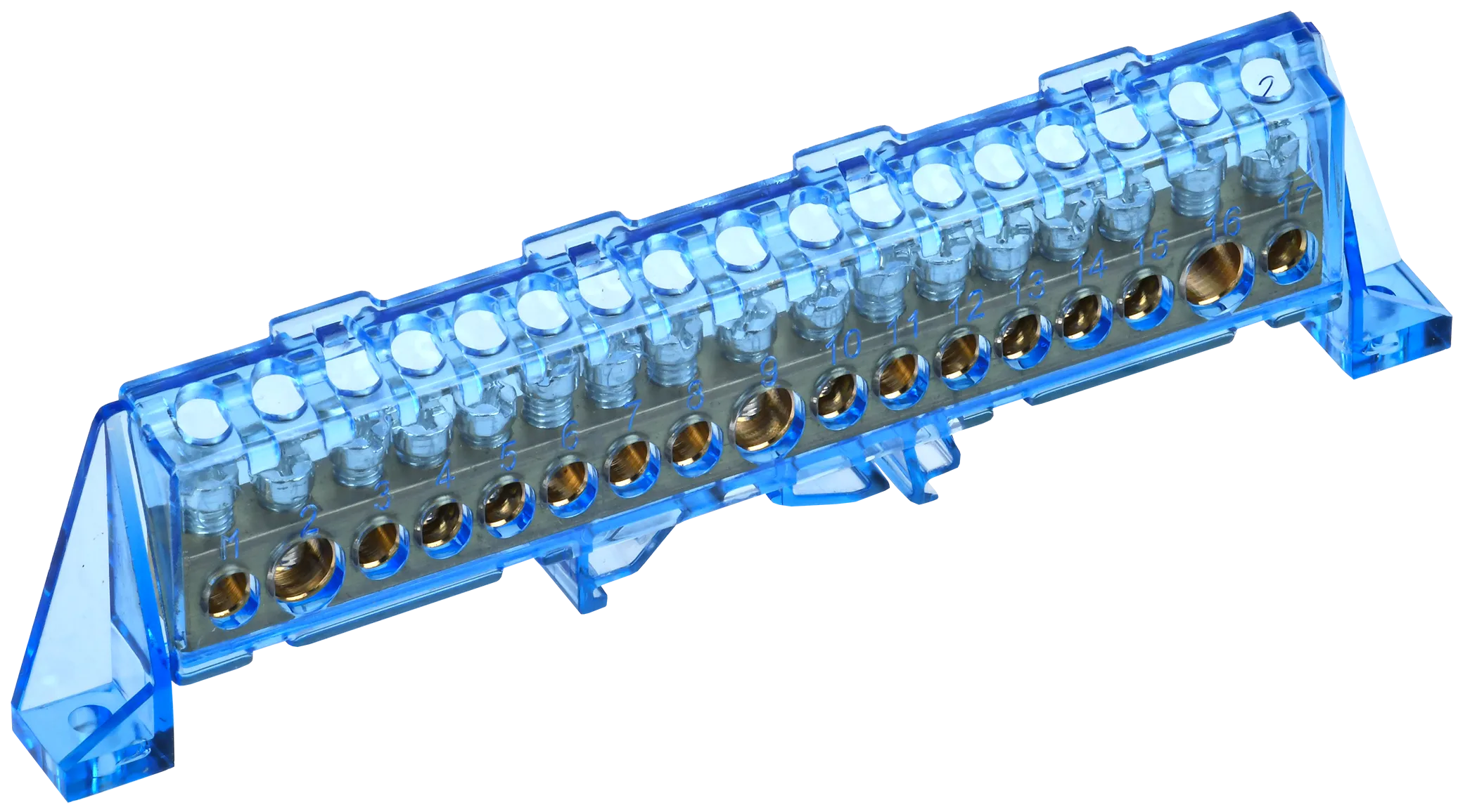 TEKFOR Шина N "ноль" в комбинированном DIN-изоляторе "Стойка" 8х12-17-С IEK