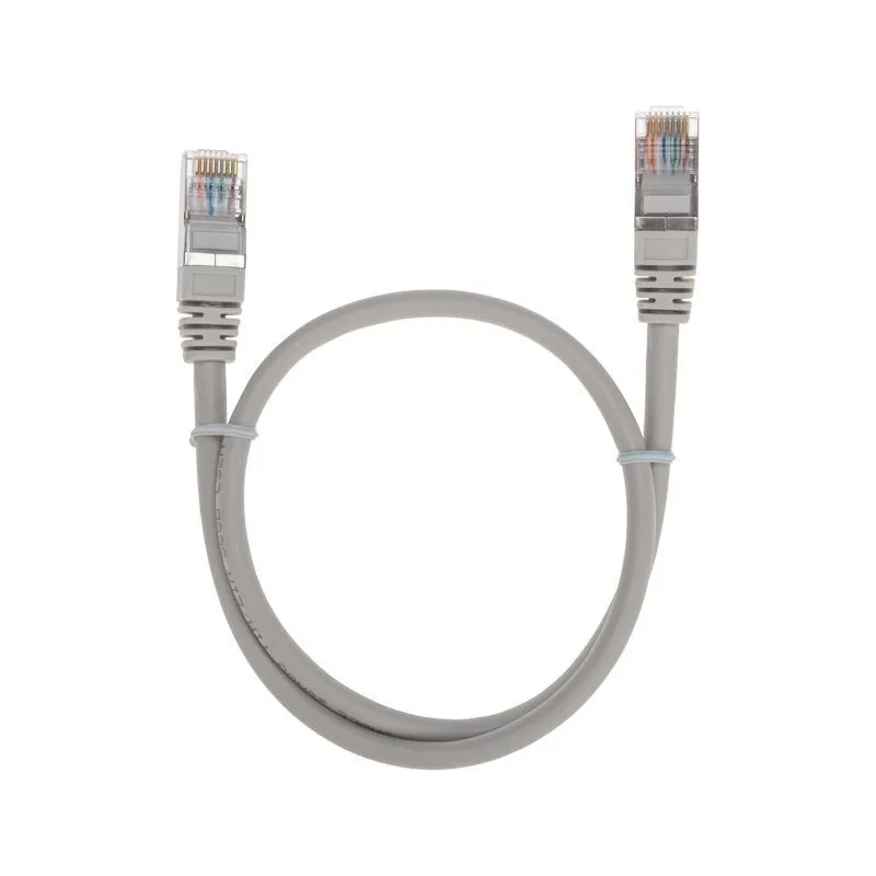 Патч-корд F/UTP, CAT 5e, RJ45-RJ45, 26AWG, LSZH, серый, 0,5м REXANT 02-0110-05