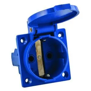 Роз. 112 панельная скрытая с крышкой 2Р+PЕ 16А 220В IP44 EKF ps-112-16-220