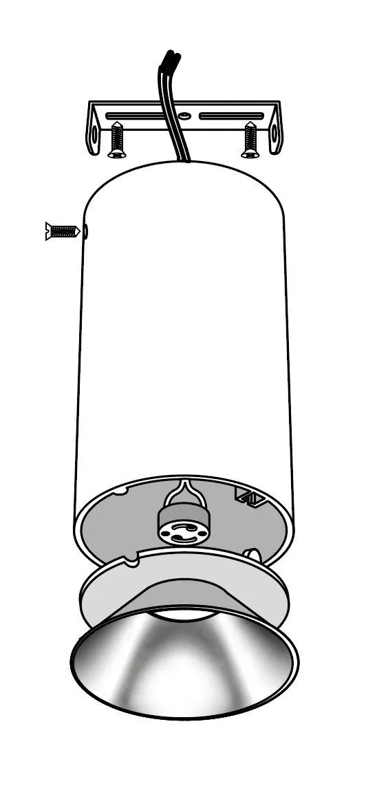 Светильник светодиодный накладной PDL-R 14080 GU10 черный/хром 230V IP20 Jazzway - Фото 3