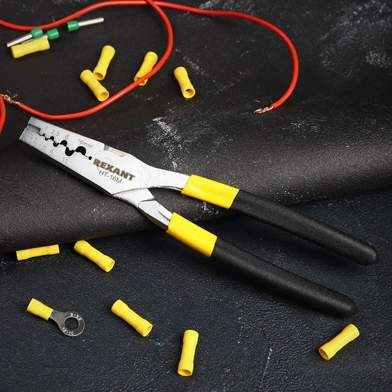 Пресс-клещи HT-16M для обжима втулочных наконечников 0,5-16мм² REXANT - Фото 3