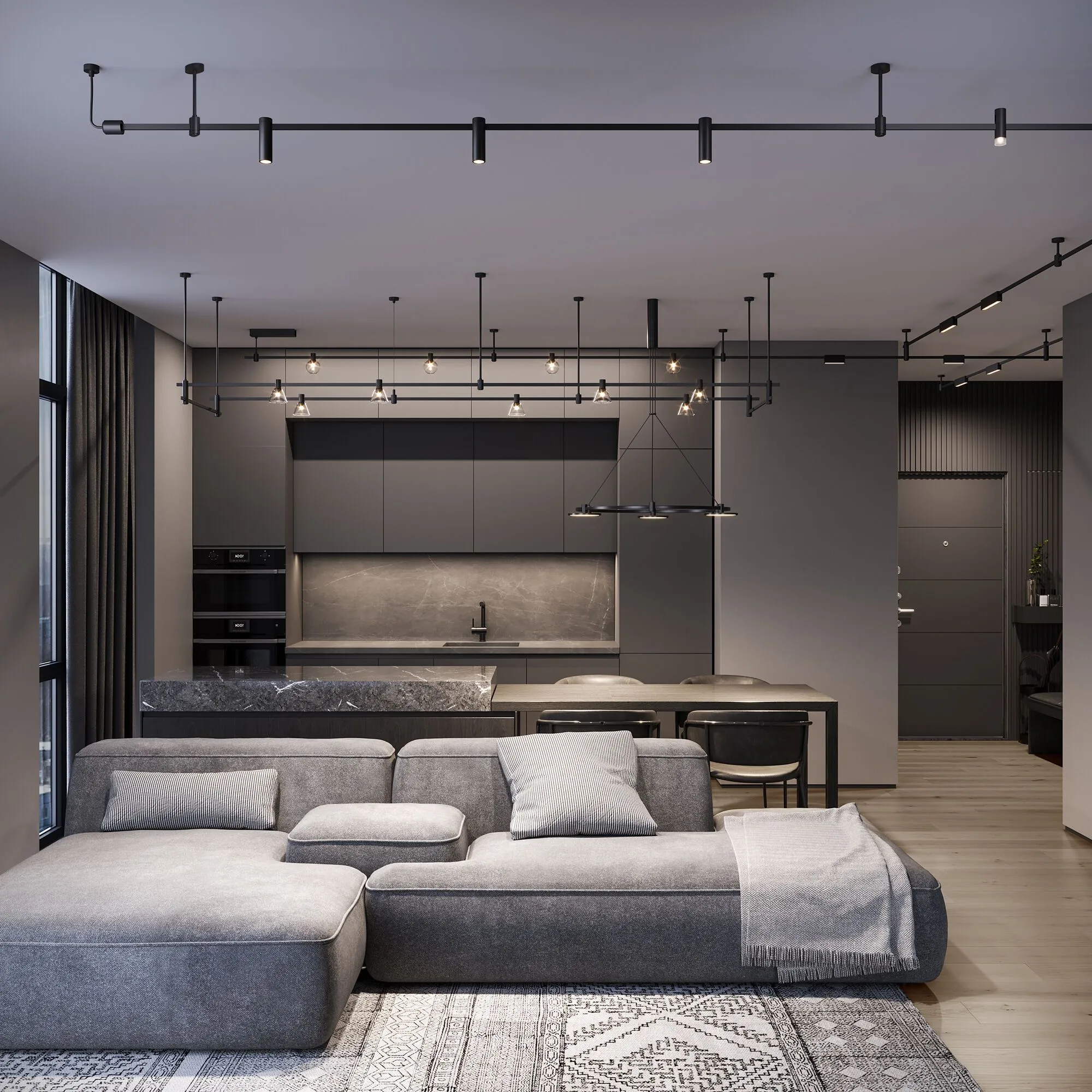 Esthetic Magnetic Шинопровод накладной (черный) (2 м) 85137/00 - Фото 6