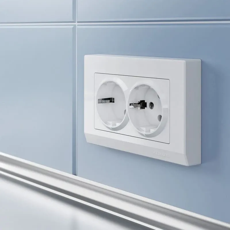 Рамка для двойной розетки Stark (белый) Werkel - Фото 2