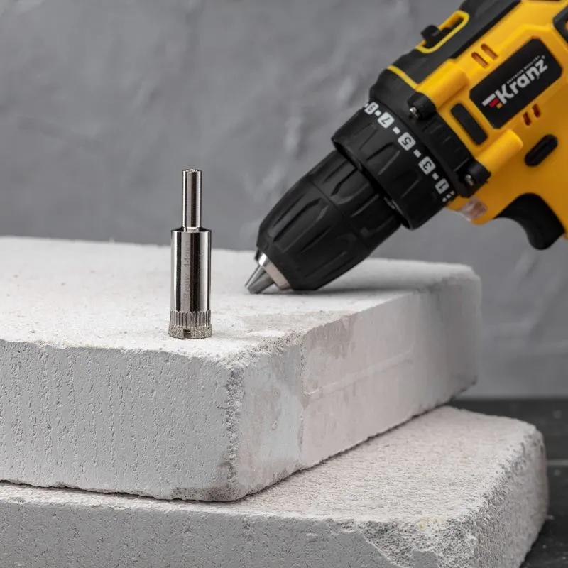 Сверло алмазное 14 мм по керамограниту, керамике и стеклу KRANZ - Фото 4