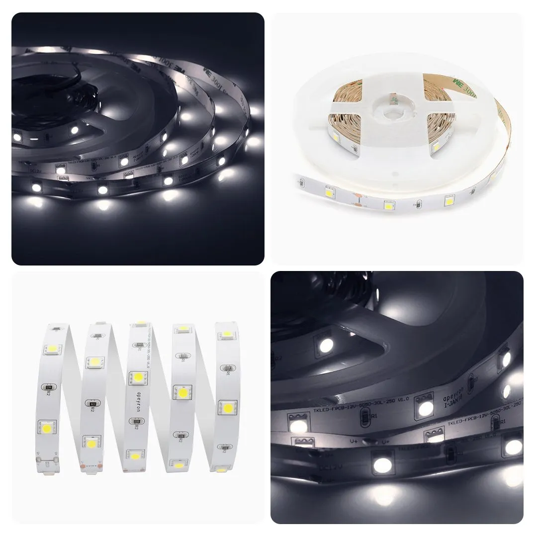 Лента светодиодная СТ smd5050 30д/м 12В 6500К IP20 5м Apeyron - Фото 8