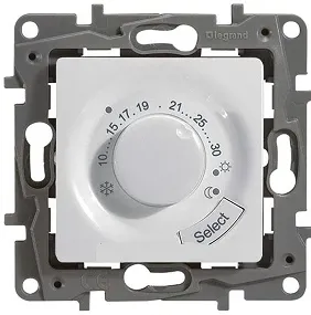 ETIKA Термостат электронный с индикацией 16А 230В белый