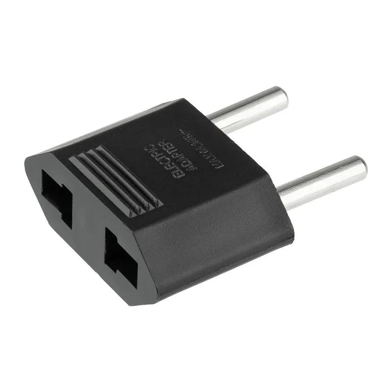 Адаптер сетевой (переходник) с Евро А/F на тонкую вилку С1 плоский «Тефаль» 6А б/з черный PROCONNECT (пакет БОПП 1 шт/уп.) - Фото 3