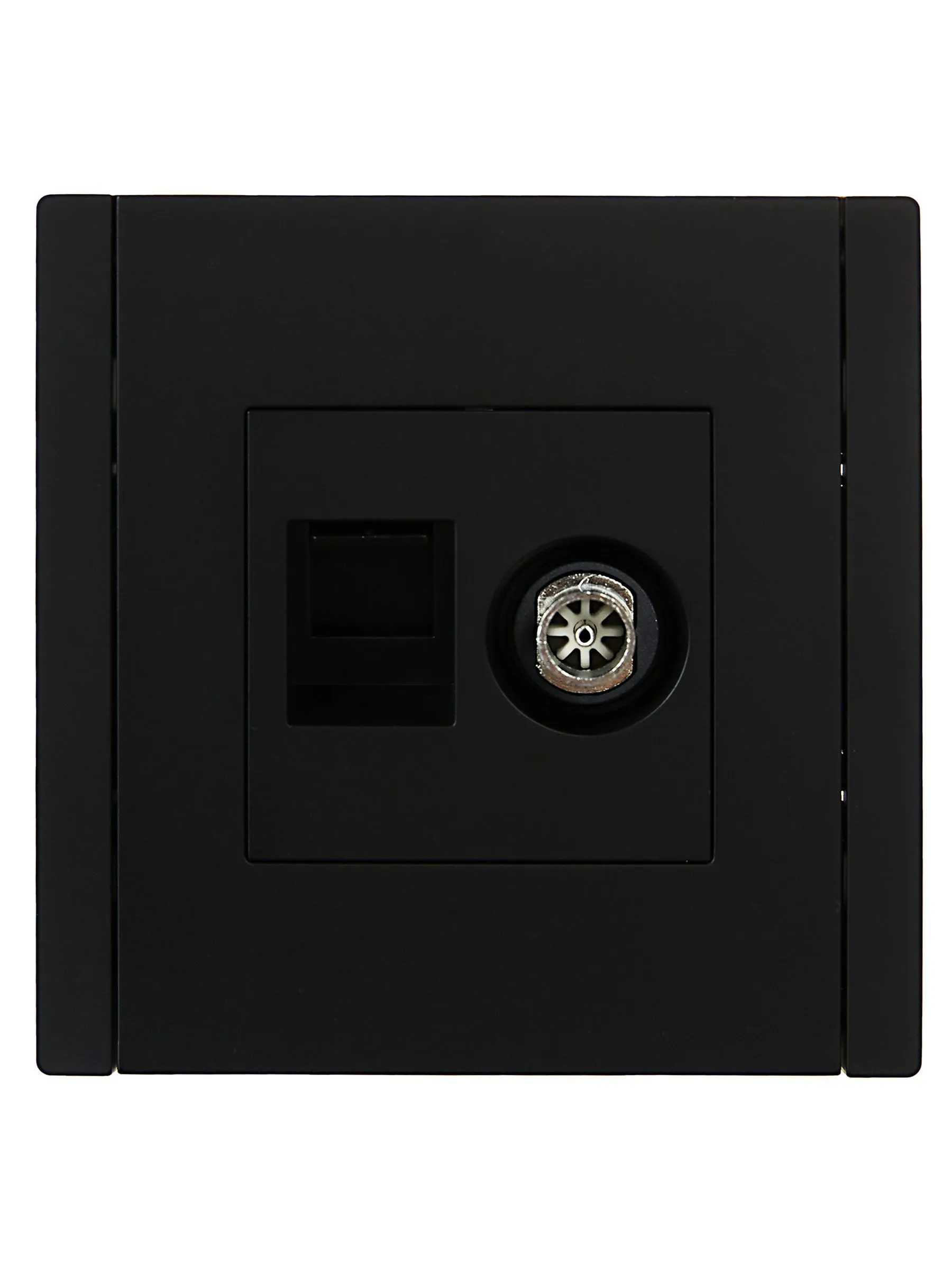 FORTE&PIANO Розетка двойная TV+RJ45 кат.5E FP136 черный IEK - Фото 6