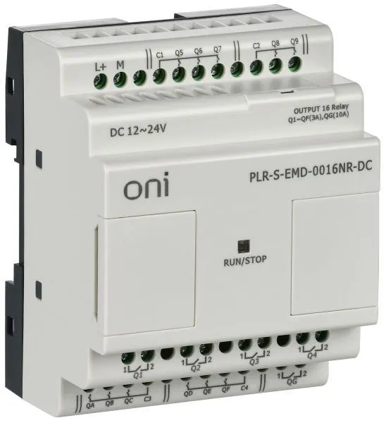 Логическое реле PLR-S ONI. Модуль расширения 16 каналами релейного вывода. Напряжение питания 12-24 В DC